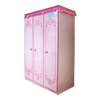 定制儿童衣柜三门南瓜马车床(马，车床)配套女孩公主房儿童家具套装组合粉色