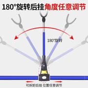 创威不锈钢炮台支架钓鱼竿支撑架台钓手竿架杆带地插垂钓渔具用品