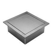 橱柜台面嵌入式方形垃圾桶不锈钢，厨房用水槽隐藏翻盖桌面盖子