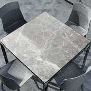 仿大理石正方形桌垫八仙桌餐桌布，防水防油免洗pvc软玻璃小茶几垫