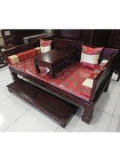 年年红榆木罗汉床炕几全实木沙发床榻榫卯结构客厅中式家具