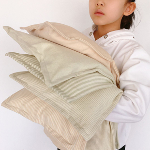 全棉婴儿枕套宝宝柔软透气枕彩棉天然幼儿园枕套，定制a类单件