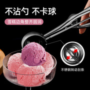 不锈钢匙冰淇淋勺挖球器雪糕甜品，家用挖水果球西瓜冰激凌勺子商用