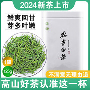白茶安吉特级2024年新茶礼盒装送礼珍稀绿茶雨前125g散装正宗茶叶