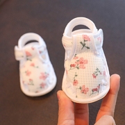 0一1-2岁春夏款女宝宝学步鞋真皮软底6-12个月婴幼儿可爱公主鞋子