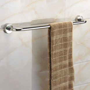 九牧卫浴毛巾架不锈钢置物架浴巾，架浴室挂件毛巾杆单杆