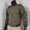 户外军装夹克男美军101空降师二战飞行员上衣纯棉军绿色工装外套