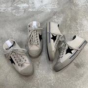 韩国东大门做旧帆布，脏脏鞋女2024夏季星星，休闲平底板鞋小脏鞋
