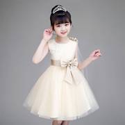 儿童礼服公主裙夏季花童婚纱小女孩高端晚礼服女童钢琴演奏蓬蓬。