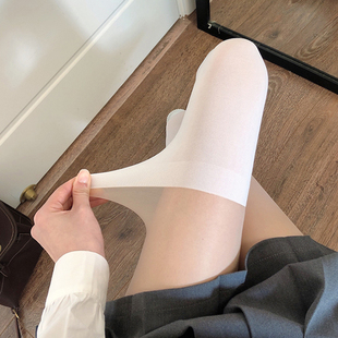 日系春夏薄款白色假大腿袜过膝袜女jk白色丝袜黑色假小腿拼接袜子