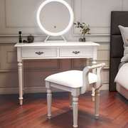 卧室梳妆台化妆桌带镜子简约现代小户型实木欧式写字台家用化