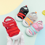 宝宝凉鞋女夏软底防滑0-1-2岁婴幼儿，学步鞋男童包头不掉防撞布鞋