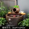 陶瓷大缸生态鱼缸罐n开口循环流水喷泉出水口装置阳台水池花园