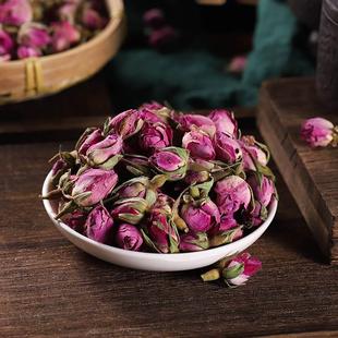 法兰西玫瑰花茶500g重瓣粉红玫瑰干花蕾，花草茶叶法兰西玫瑰花茶