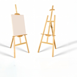 画架美术生专用木制画板画架套装4k画板，素描写生折叠画画支架式油画架，初学者儿童画架美术绘画架子木质展示架