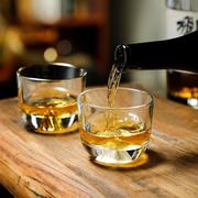 玻璃小茶杯日式主人，杯单杯小号观山杯手工藏金杯，个性功夫茶品茗杯