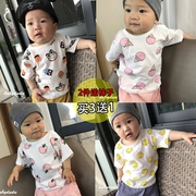 宝宝t恤短袖男0-1岁女2婴儿衣服纯棉半袖夏季儿童装薄款上衣3夏装