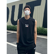 TBKL原创 230g新疆长绒棉小圆领背心男运动健身夏季纯色无袖T恤