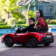 双座儿童电动汽车，四轮遥控可坐大人跑车亲子，小孩宝宝可坐人玩具车