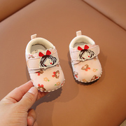 秋季0-6-12月婴儿鞋软底一岁女宝宝，学步鞋公主鞋婴幼儿鞋子春秋款