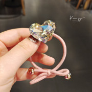 进口大水晶高弹力(高弹力)发圈，高端镶钻发绳头绳高级感扎头发皮筋发饰头饰