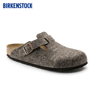 BIRKENSTOCK勃肯秋冬羊毛毡德国软木时尚拖鞋女Boston系列