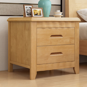 实木床头柜简约现代家用卧室，新中式收纳柜小型置物架简易储物柜子