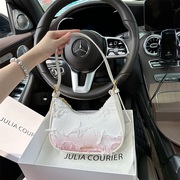 JULIA COURIER小众甜酷流苏腋下包包女2024牛仔布单肩斜挎包