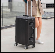 旅行箱十大品牌定制拉杆箱子万向轮24寸ABS+PC旅行箱女行
