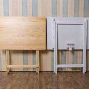 小型实木长方形折叠桌便携式小户型桌子家用折叠吃饭桌餐桌省空间