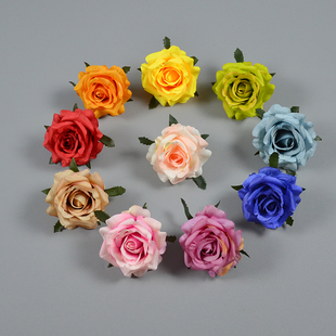 仿真欧式小玫瑰花朵高端花盒，配花新娘手捧花，婚礼绣球花墙插花