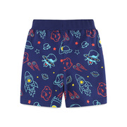 夏季儿童短裤男童纯棉外星飞船火箭，星星球陨石裤子中小童衣服童装