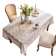 蕾丝桌布白色k茶几布法式田园风餐桌布长方形欧式高档奢华纯色台
