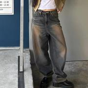 lowwaistjeanswomen'scasualtrousers直筒低腰牛仔裤女