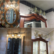 美式灯全铜复古led美式镜前灯 欧式浴室镜灯卫生间灯具镜柜灯