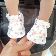 婴儿鞋夏季0-1岁宝宝凉鞋软底防滑公主鞋小童6-12个月幼儿学步鞋8