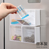 日本进口INOMATA冰箱磁吸收纳盒厨房免打孔储物盒家用挂壁置物筐