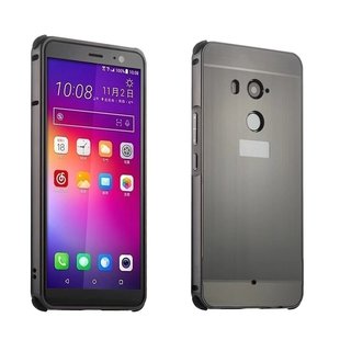 HTC U11plus电镀金属边框拉丝纹手机壳U11plus全包防摔保护套潮壳