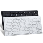 键盘K1000巧克力超薄USB办公台式机电脑笔记本外接键盘10寸78键