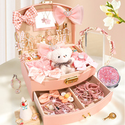 女童首饰盒儿童公主饰品套装发饰，礼盒玩具子，发夹小女孩的生日礼物