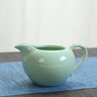 青瓷茶海陶瓷公道杯功夫茶具分茶器茶漏公杯分茶杯茶道配件