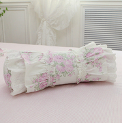 韩版丽花庭院纯棉，全棉含芯糖果枕，腰枕抱枕
