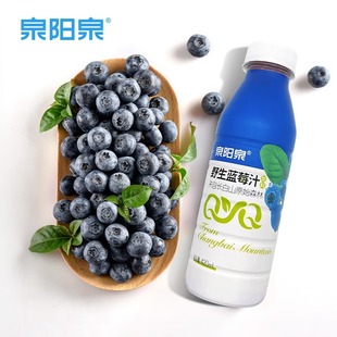 泉阳泉长白山野生蓝莓，汁饮料花青素420ml整箱