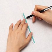 日本可乐CLOVER迷你制图尺子卡式方眼定规打版尺娃衣手工拼布工具