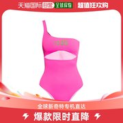 香港直邮潮奢 Dsquared2 二次方 女士单肩连体泳衣