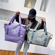 旅行包女健身包干湿(包干湿)分离游泳包瑜伽(包瑜伽，)包手提包行李袋防水轻便登机包