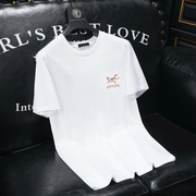 F3015-66625-P80 2024夏季男士丝光棉短袖T恤（M-5XL）沙发图白色