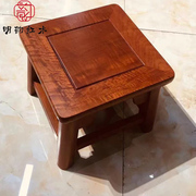 红木四方凳缅甸花梨木小方凳榫卯工艺换鞋凳儿童凳成人小板凳