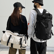 韩版健身包男潮酷大容量多功能三用短途出差包休闲运动背包可斜跨