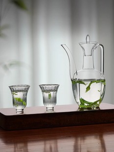 玻璃茶壶手执壶仿宋贵妃泡茶器绿茶专用茶具围炉煮茶茶具水壶套装